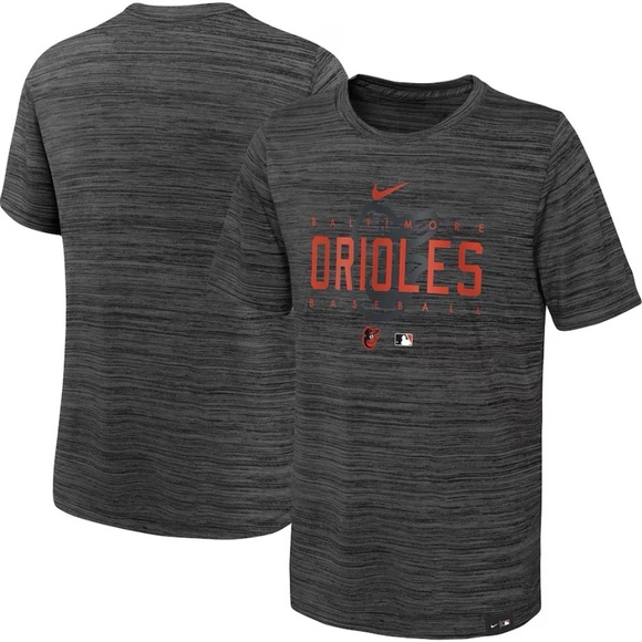 Nike Men's Baltimore Orioles Velocity Practice Performance Tee, Gray, Large - Picture 1 of 4